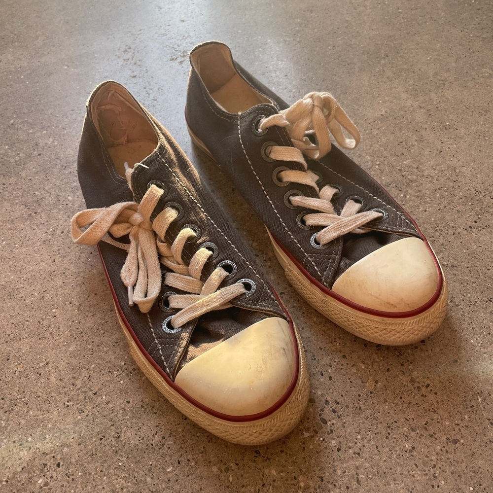 True Religion Women’s Shoes Size 10, Canvas, Converse Style Shoes, Red Accents